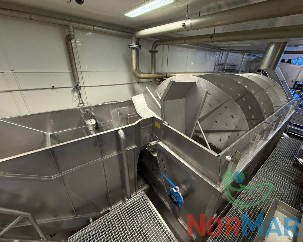 Fish Bleeding Tank with Screw Conveyor